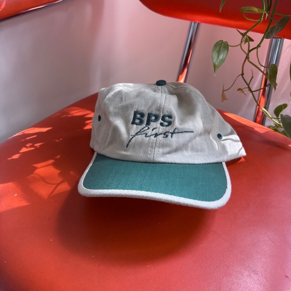 vintage 2 tons BPS FIRST dad hat strapback green beige - Picture 7 of 7